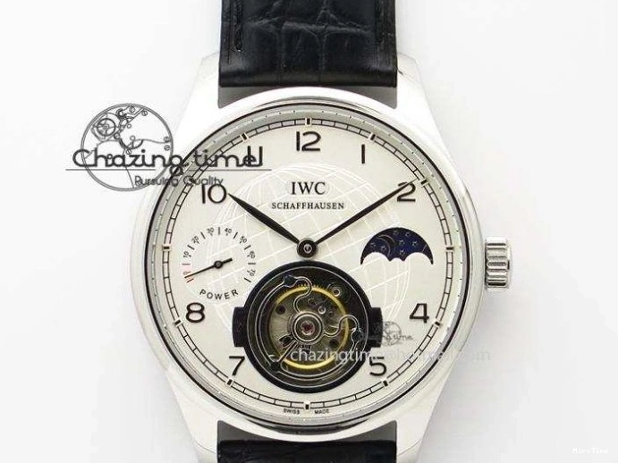 MIROTIME 0817 Portuguese Real PR Real Annual Calendar RG IW503504 YLF 1:1 Best Edition White Dial On Leather Strap A TimelessDesign 7242